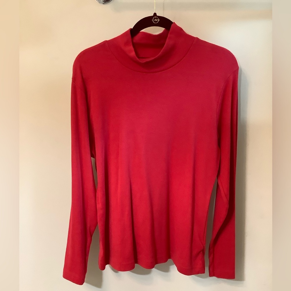 Hilliard & Hanson red turtleneck long sleeve size 1X  NWOT